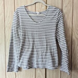 A New Day Striped Tie Back Blouse